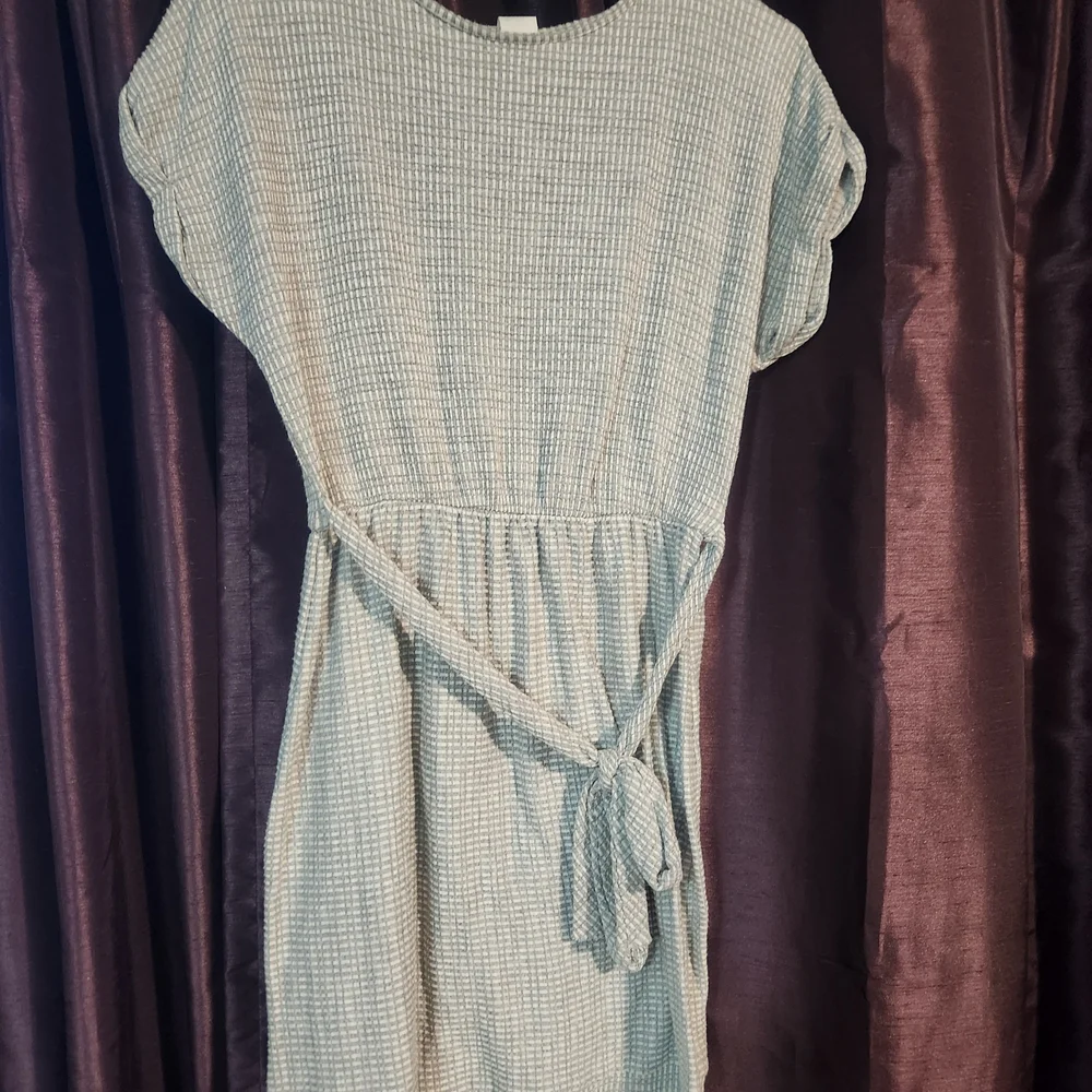 Caution To The Wind Gray Textured Dress - Picture 11 of 12